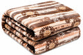 Gullivar Milan Cozy Ultra Soft Flannel Blanket for Double Bed 220x240 cm| Luxury Throw for Couch, Sofa, Camping & Travel| 250 GSM Printed Warm AC Blanket for Winter & All Season -Beige Kafalo