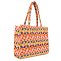 Lady Quinton Stylish Jute Tote Bag For Office and Laptop, Shopping Shoulder Bag, Shoppers Tote Handbags Lightweight Waterpoof Big Size, Grocery Bag, Eco Friendly Bags For Shopping For Women (ORANGE)