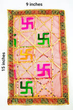 Pooja Ghar Swastik Maata Chunni/Chinri Puja Articles (Pack of 1) (10 * 16 Inches)