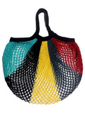 MSK Looms Eco Friendly Light Weight Cotton Net String Bag with Short Handle, Reusable Produce Bag for Fruits and Vegetable - Multicolor