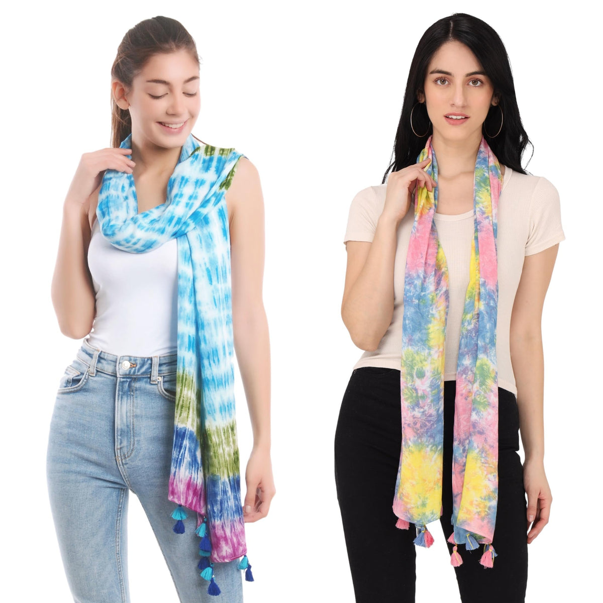 PALATT Cotton Scarf for Women | Lightweight Summer Stole for Women | Soft Breathable Ladies Scarf | Size 70 x 180 cm