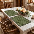 YELONA Leather Dining Table Placemats Set of 2 – Waterproof, Heat Resistant, Anti-Slip, Easy to Clean Table Mats for Dining Table, Kitchen & Home Décor (Seaweed Green, 40 x 30 cm) Kafalo