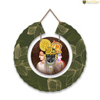 Artvibes Shrinath Ji Pichwai Art Round Shape MDF Wooden Wall Decor Items for Home Décor | Spiritual Decor Items | Wall Poster | Graphic Art| Stylish Modern Decor Item | Gift Items (WH_9806N)