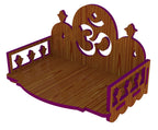 MANDIRAM Ssi Fully Handmade Beautiful Small Wooden Home And Office Temple/Pooja Mandirs/Puja Temple,H-6In