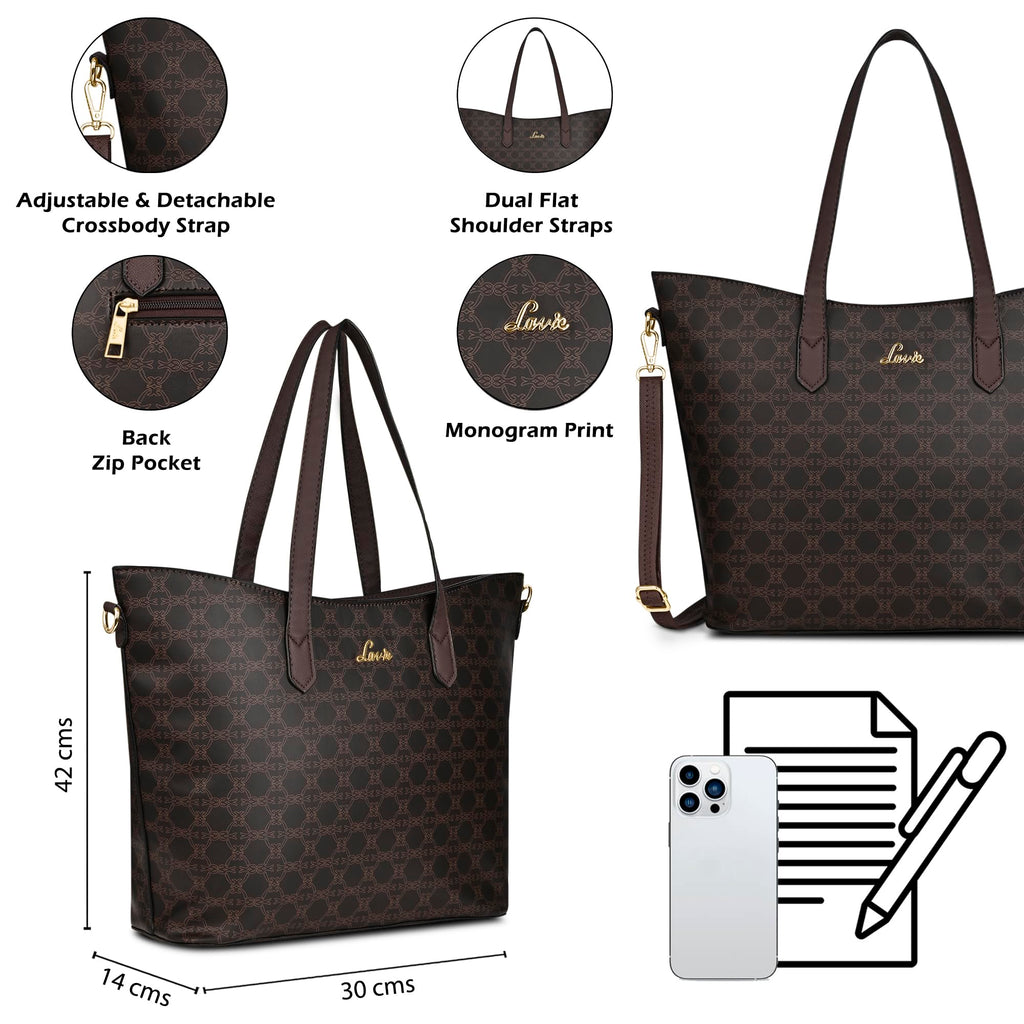 Lavie Women's Hailon Tote Handbag | Tote Bag for Work | Ladies Purse | Stylish Shoulder Bag | Gift for Women