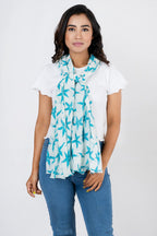 AQVA Printed Cotton Scarf for Women Stylish (starfish Sky) | Head and Face Cover Scarf for Girls with 100% Cotton | Soft & Lightweight Scarves/Stoles for all Weather (72 x 43 in)