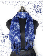 Chandwasia Rayon Shades Shibori Pattern Scarf, Scarves, Viscose Fabric Stole & Shawl Design for Men & Women for Summer & Winters