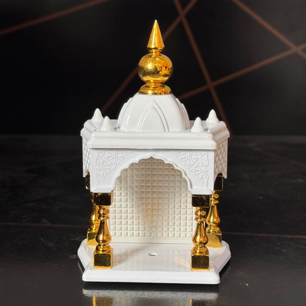SAICHHA GIFTS Temple for car Dashboard Stand 6 inches (White)