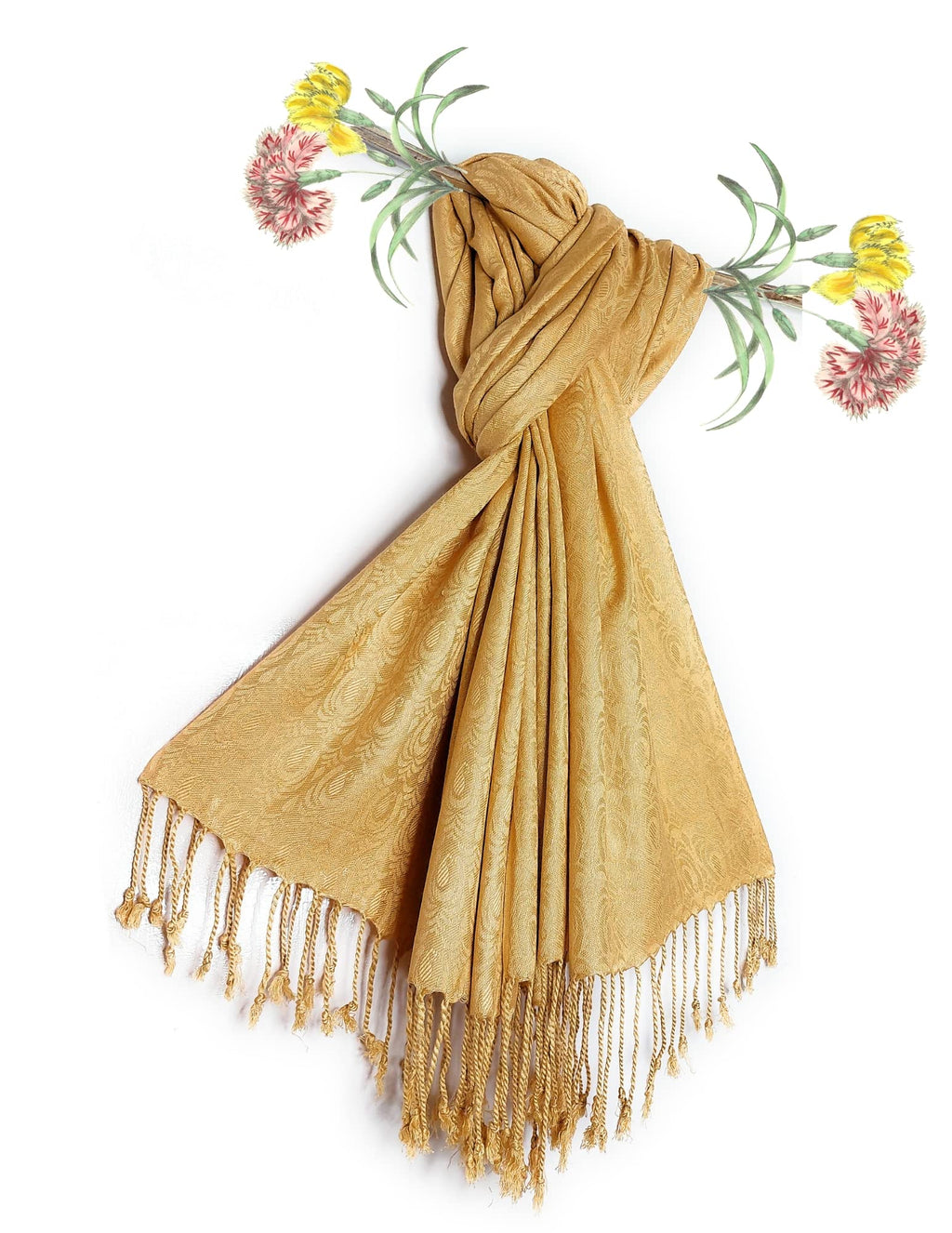 Chandwasia Viscose Scarf Stole & Shawl | Soft Lightweight Fabric | Stylish Scarves for Girls, Ladies, Women & Men | Suitable for Summer and Winter Wear - 28x72 Inches, Cream