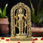 KridayKraft Ayodhyawasi Shree Ram Lalla Murti/God Idols/Ayodha's Shree Ram Statue/Home Decor/Decorative Items for Living Room/Office/Show Piece Gold Religious