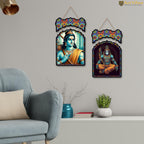 Artvibes Designer Wooden Wall Hanging Decoration Items for Home | Gifts | Bedroom | Wooden Wall Hanger | Mdf Wall Decoration for Living Room | Modern Decor Items (WH_9207N)