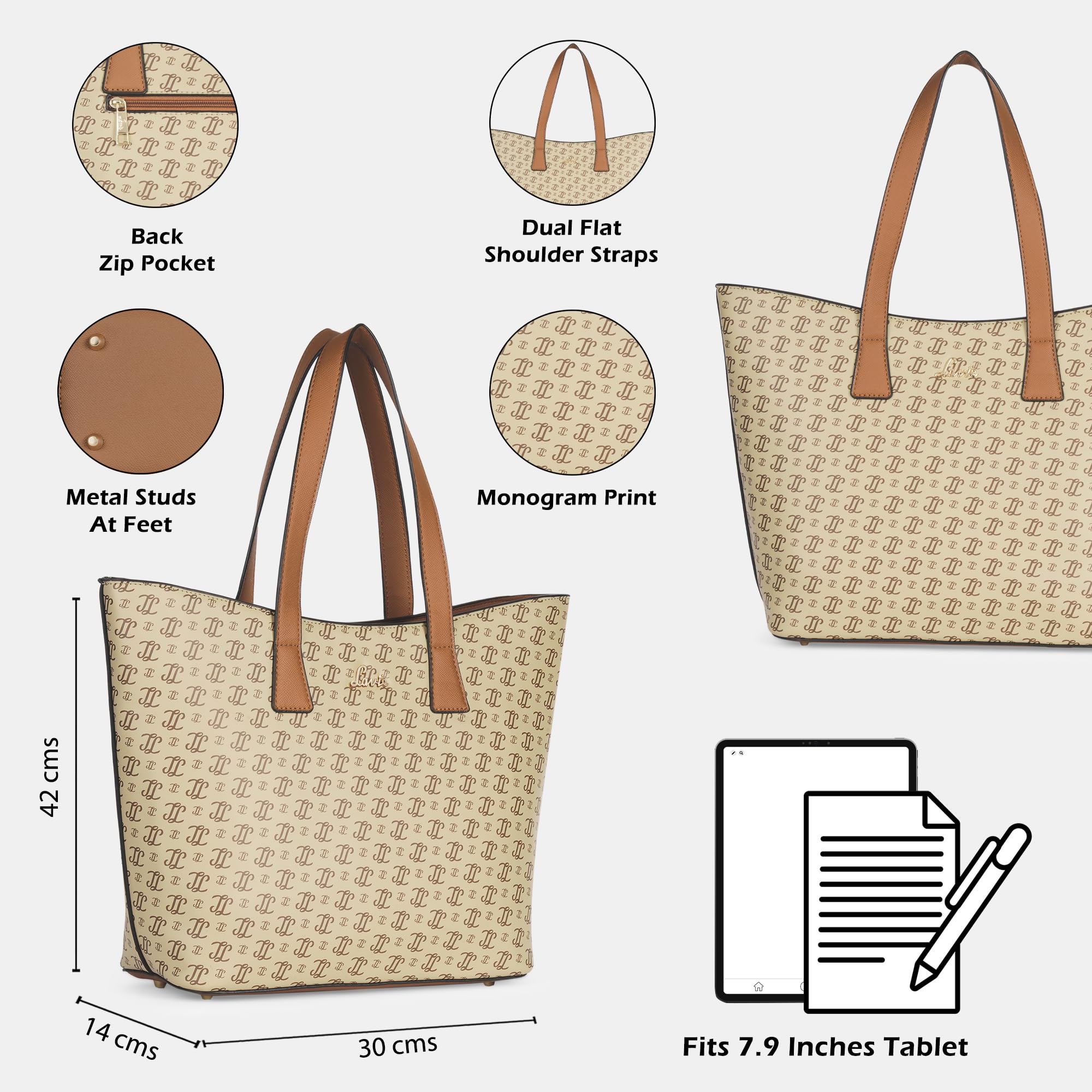 Lavie Women's Hailon Tote Handbag | Tote Bag for Work | Ladies Purse | Stylish Shoulder Bag | Gift for Women