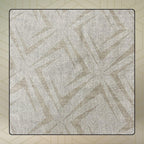 FAHABO Shimmer Geometric Woven Cotton Blend Scarf for Women – Lightweight Hijab & Stole Wrap | 73 x 29 Inches (Beige)