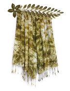 Chandwasia Rayon Shades Shibori Pattern Scarf Stole & Shawl | Soft Viscose Fabric Unisex Accessory for Men and Women | Suitable for Summer and Winter Wear