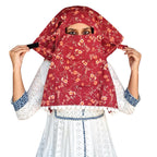 Switchon Scarf Hijab Rayon Printed fancy scarf for women Size Adjustable -Hook loop tape (Multicolor3)