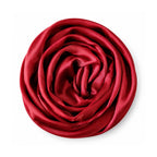 Leaf & FEATHER™ Muna Satin Hijab Scarf for Women | 200 x 70 cm | Silky Smooth & Lightweight | Daily and occational wear (Crimson Red)