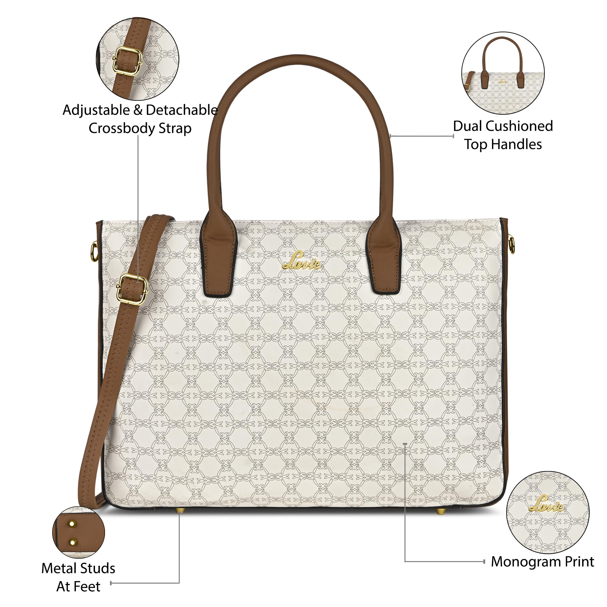 Lavie Women's Monoprint Raily Plus Tote Bag | Ladies Purse Handbag