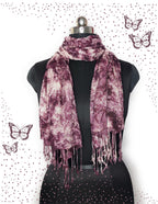 Chandwasia Rayon Shades Shibori Pattern Scarf, Scarves, Viscose Fabric Stole & Shawl Design for Men & Women for Summer & Winters
