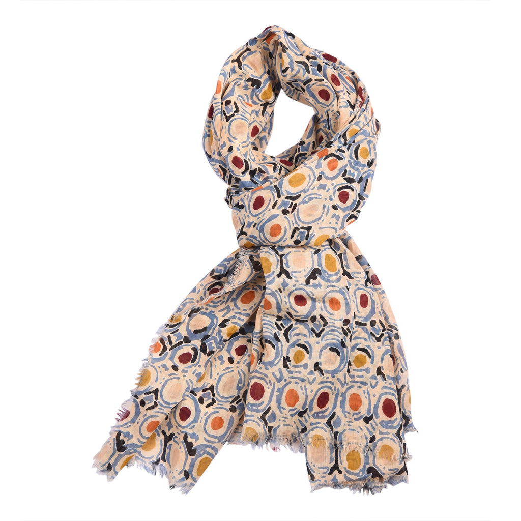 AQVA Printed Cotton Scarf for Women Stylish (Digidot) | Head and Face Cover Scarf for Girls with 100% Cotton | Soft & Lightweight Scarves/Stoles for all Weather (72 x 43 in)