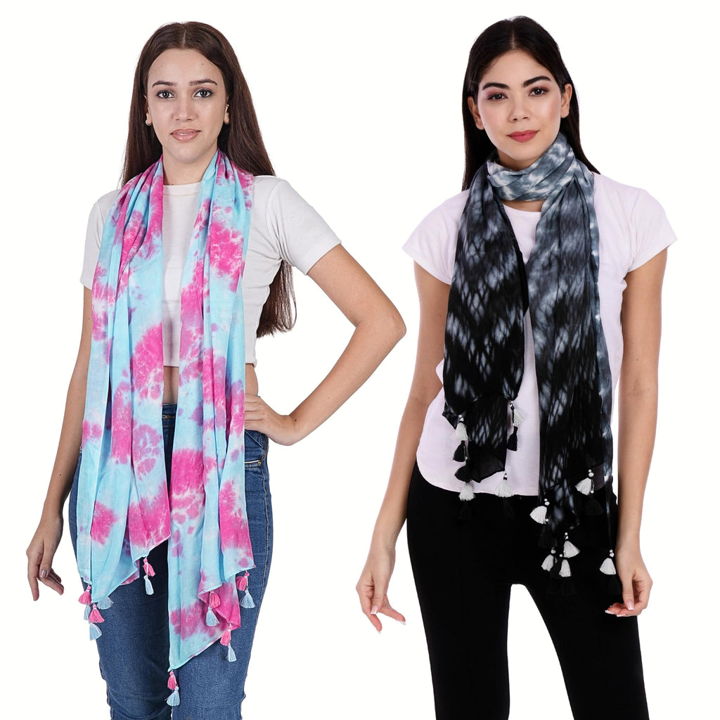 PALATT Cotton Scarf for Women | Lightweight Summer Stole for Women | Soft Breathable Ladies Scarf | Size 70 x 180 cm