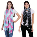 PALATT Cotton Scarf for Women | Lightweight Summer Stole for Women | Soft Breathable Ladies Scarf | Size 70 x 180 cm