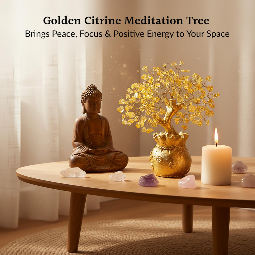 ZAICUS Citrine Crystal Tree for Home Decor & Feng Shui Gift