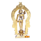 KridayKraft Metal Murugan Swami (Kartikeya) Statue Standing with Peacock, Swaminatha,Skanda Swamiji, Subramanyam Murti for Pooja, Vastu & Home,Office Decor,Religious Idol
