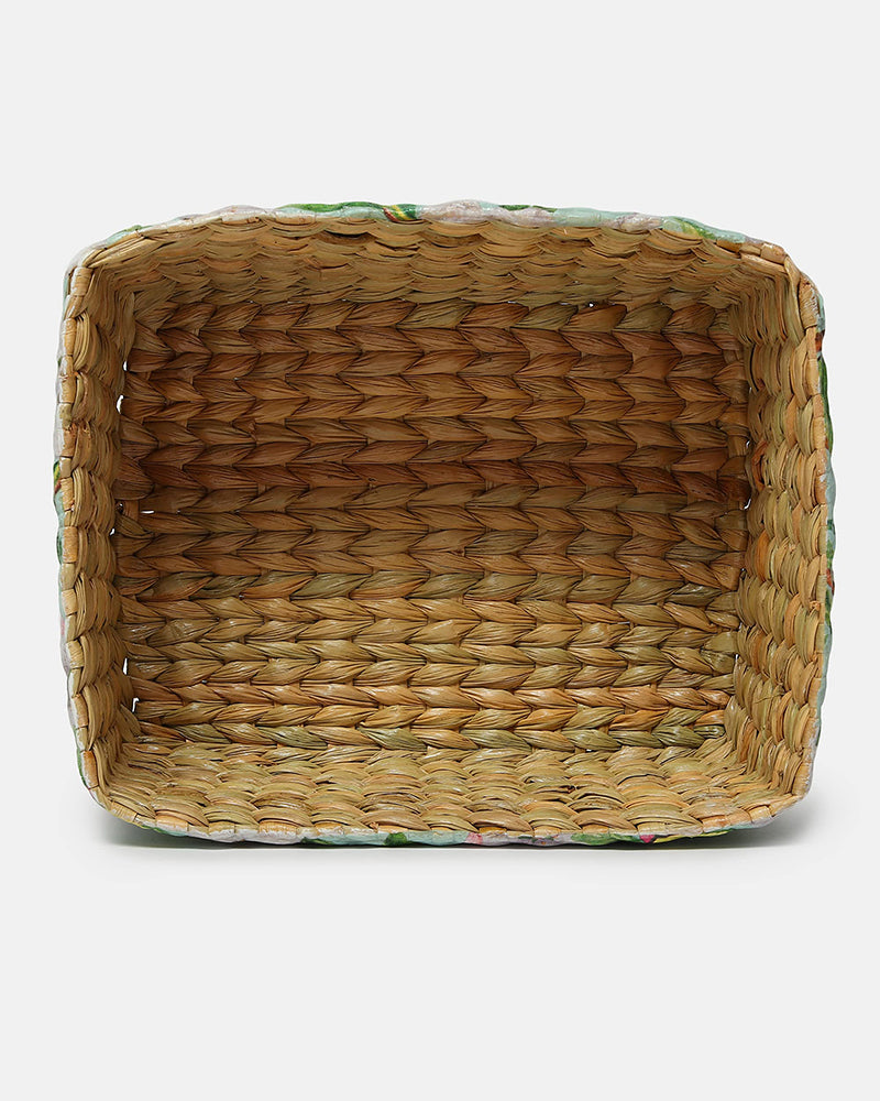 Seagrass Desk Organizer and Multi-Purpose Storage Basket