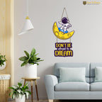 Artvibes Don't Be Afraid To Dream MDF Wood Wall Hanger Ornaments | Quotes Decor Item | Motivational Wall Decor | Wall Accent | Graphic Art | Gift Items | Office Wall Decoration Items (WH_5738N)