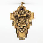 Svarn Studio Brass Ram Mandir Ayodhya Temple Replica 10x7x4.5 cm