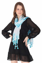 PALATT Cotton Scarf for Women | Lightweight Summer Stole for Women | Soft Breathable Ladies Scarf | Size 70 x 180 cm
