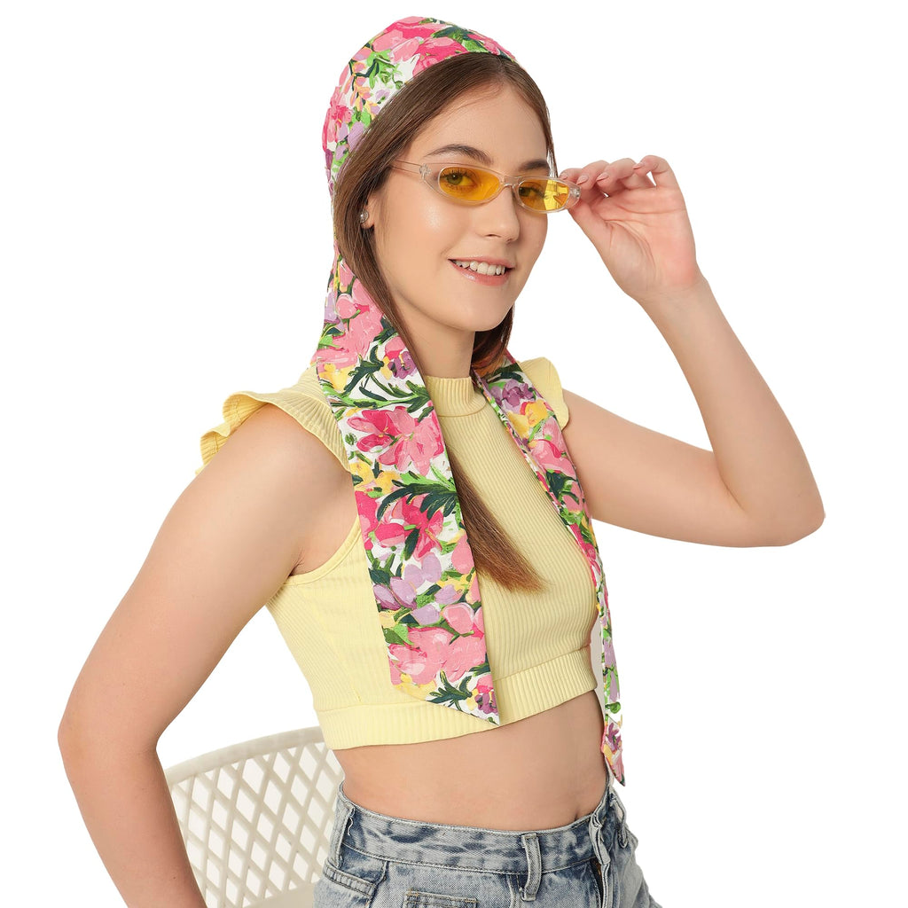 The Headscarves Premium Cotton Printed Headscarf for Women – Soft Chemo Headwear, Stylish Hijab Cap, Breathable Headwrap for Hair Loss, Modest Fashion Scarf & Cancer Turban