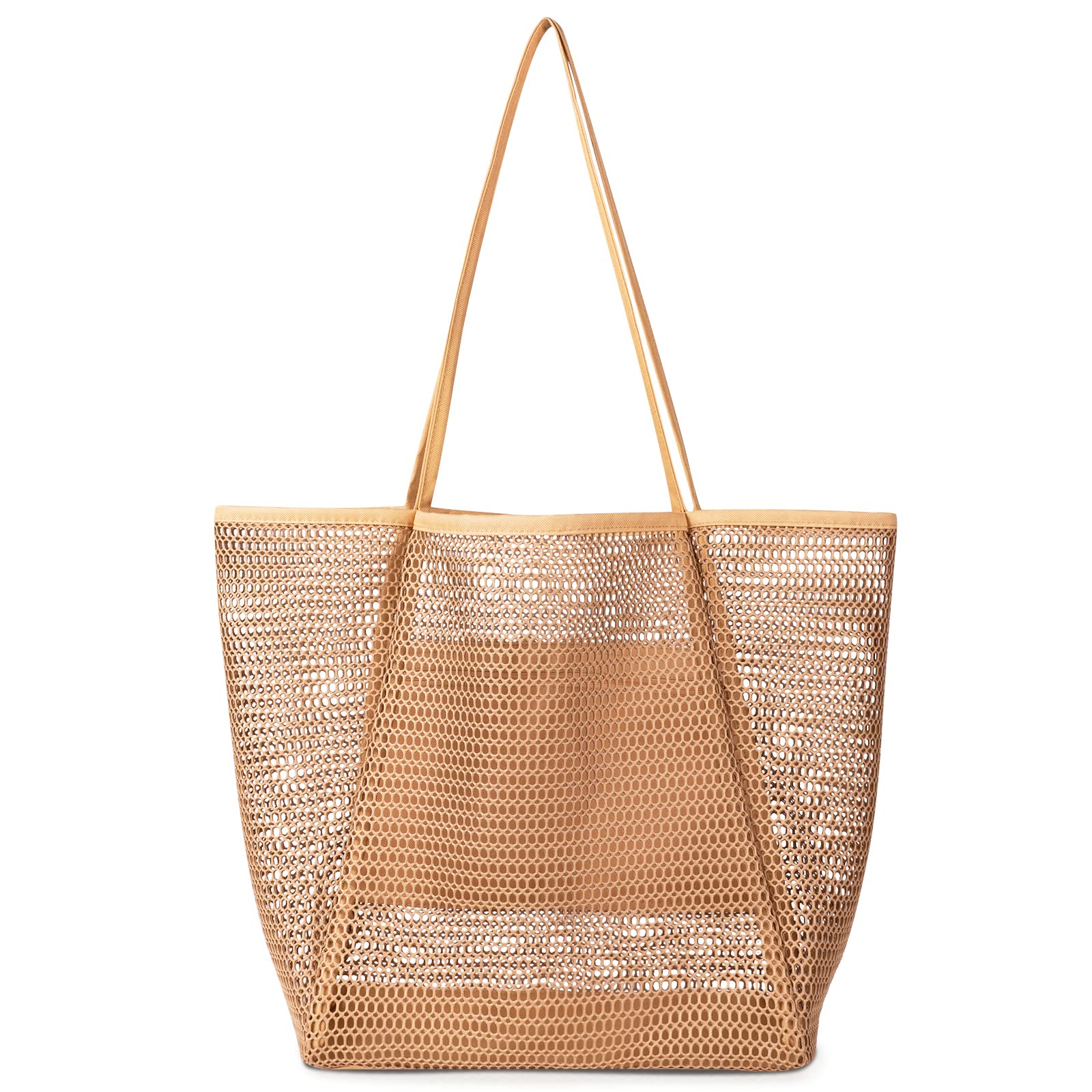 Iioscre Beach Bag for Women, Causal Hobo Handbags with Zipper Inner Pocket