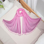 STOLE STUDIO Elegant Luxurious Sequence Viscose Stole Scarf (Baby Pink)