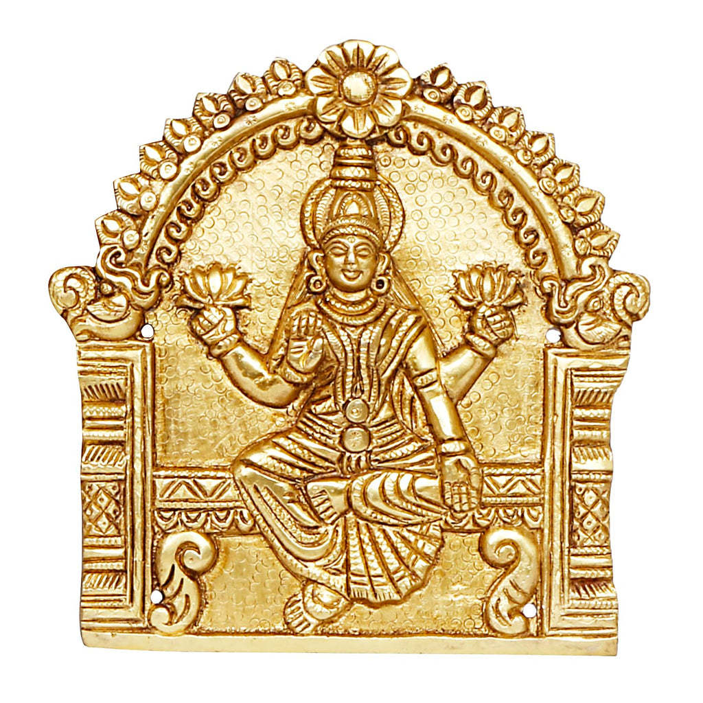 ARTVARKO Brass Ashtalakshmi Laxmi Set of 8 Pcs Ashta Lakshmi Wall Hanging for Diwali Pooja Mandir Temple Office Décor Marriage (5.5x5.5 Inch Each Idol) Gold