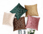 RD TREND® Premium Velvet Cushion Covers Set of 5 | Soft Embroidered Decorative Throw Pillow Covers for Sofa, Bed & Living Room | Cushion Cover 24 inch x 24 inch (60x60 cm) Multi