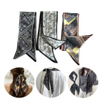 Qleema 3Pcs Satin Scarf for Women Stylish, Hair Scarf or Belt for Jeans