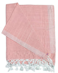 Arvore Bunkaar Pure Handloom 100% Soft Desi Bamboo Viscose Soft Bhagalpuri Andi Chadar/Summer Blanket/Khes/Top Sheet/AC Blanket/Odhne wali Chadar (Orange, Plain, 1, Bhagalpuri Chadar) Kafalo