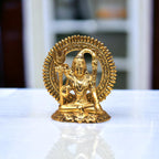 KridayKraft Aluminium Lord Shiva Idol Shiv Padmasana Sitting Statue | Gift fItems for Home Family and Friends