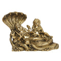 ARTVARKO Big Brass Laxmi Vishnu Rest Upon Shesha Naag | Lakshmi Narayan Statue for Home Office Table Decor (L 13 x B 5 x H 9.5) 7.5 Kg