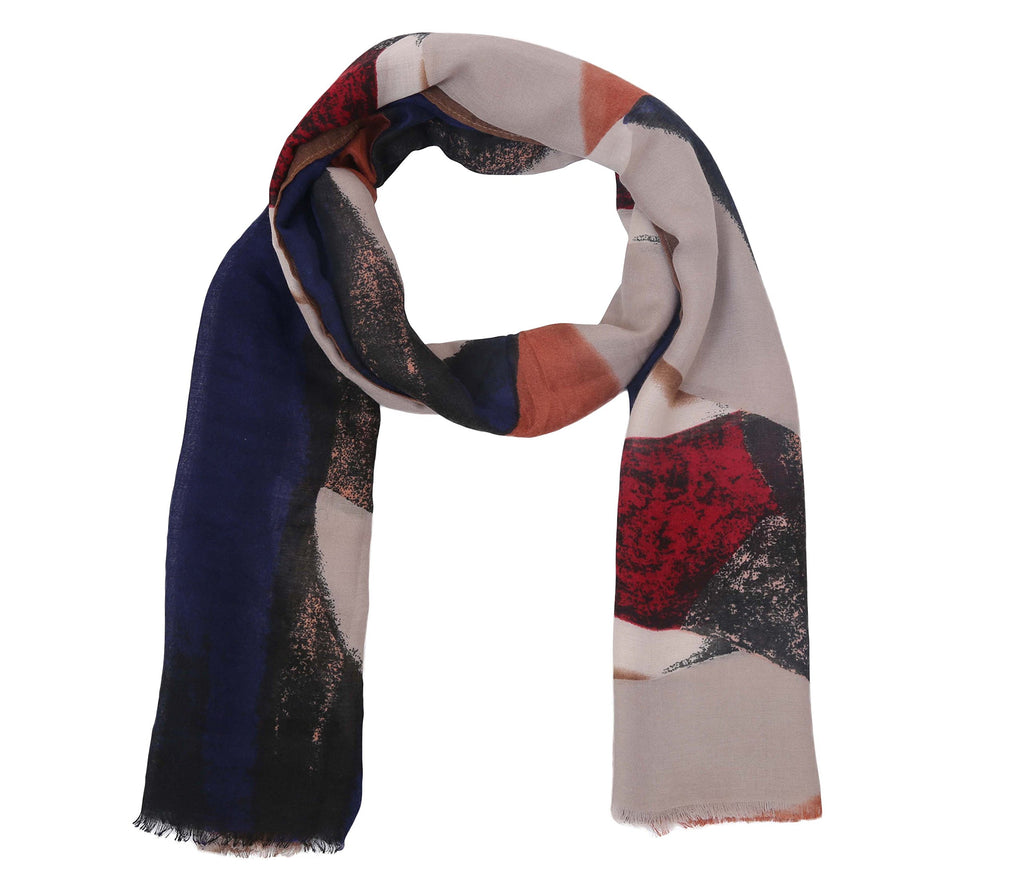 FabSeasons Cotton Viscose Colorful Printed Soft Scarf/Scarves, Shawl and Stoles for Women, Size - 90 * 190 cms