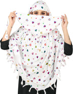 VASTTRAM Women's Soft Stylish Reyon Cotton Scarf Cum Mask Usable for Summer & Winter Driver Anti Pollution Full Face Cover With UV Sun Rays Protection