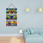 Artvibes Nature Inspired Wooden Wall Hanger for Home Decor | Modern Decoration Items | Handcrafted Art | Wall Sculpture | Signs & Plaques | Wall Art Print | Art For Wall | Unique Gift (WH_9420N)