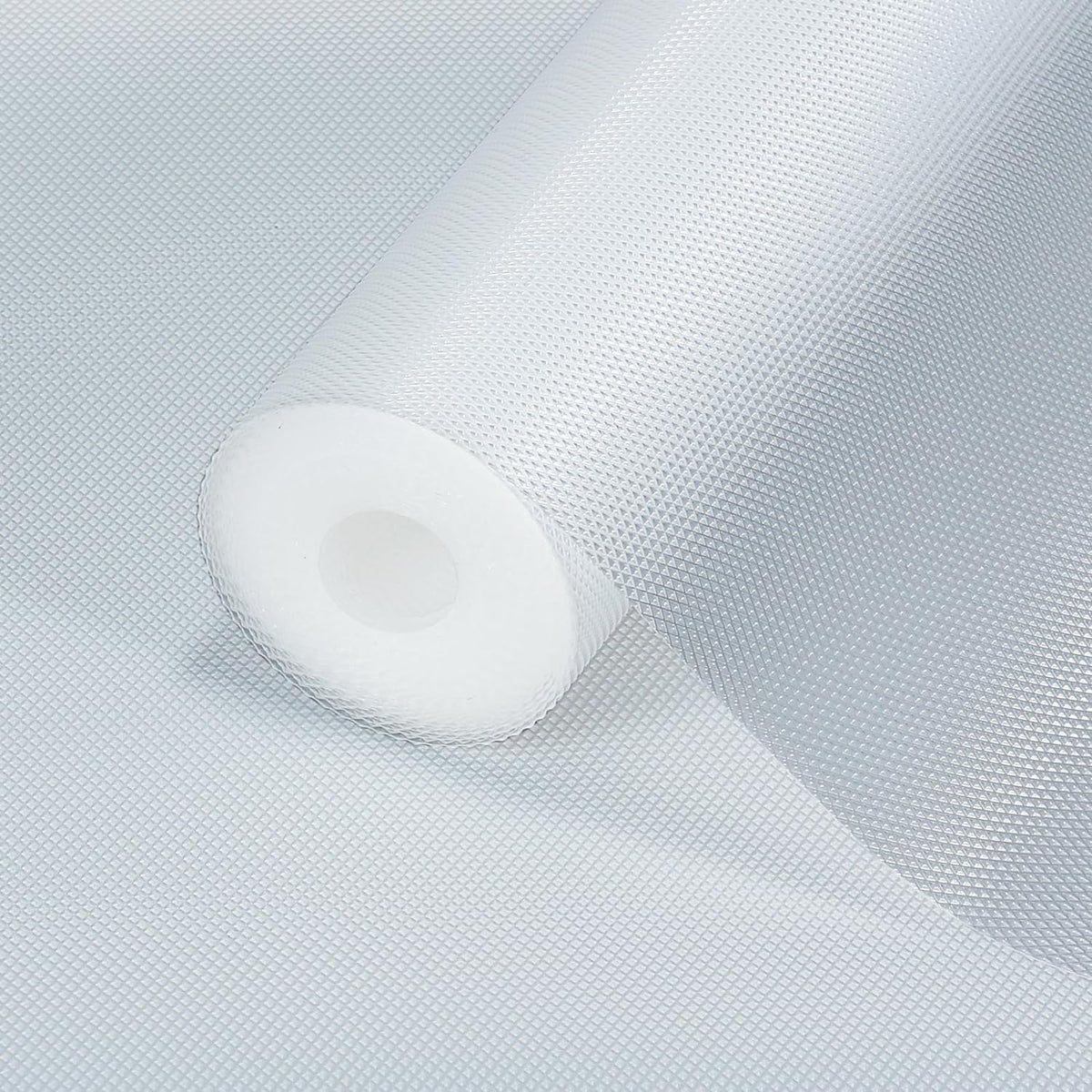 DALUCI Anti Skid Fridge Mats Roll 3 Meters (45 cm x 300 cm) | Drawer Mat for Kitchen Drawers, Shelves & Wardrobe | Food Grade EVA Anti Slip Shelf Liner, Washable, Diamond Pattern, White Kafalo