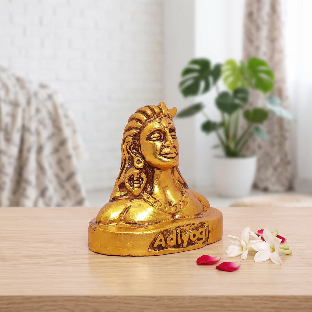 KridayKraft Adiyogi (Shiva) Metal Statue/Murti for Car Dashboard & Pooja,Home & Office Décor Item,Shankara/Mahakal Staute Showpiece Figurines Maha Shiv Ratri Idol Gift...