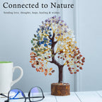 ZAICUS Seven Chakra Crystal Tree Showpiece for Home Decoration | 8-10 Inch