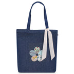 MASQ by Q-One Cute Genes Foldable Reusable Tote Bag for Women with Zip | College Bag for Girls | 100% Organic Canvas Tote for Shopping, Travel & Beach | Multi-Purpose Sturdy Bag with 15kg Capacity