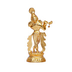 KridayKraft Lord Krishna Metal Statue,Krishna Idol Murti Playing Flute for Temple Pooja,Decor Your Home,Office & Showpiece Figurines Gift Article,Religious Idol...