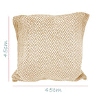 House of Quirk Polar Fleece Fabric Cushion Cover with Zipper Pack of 4 (Cream, 45 x 45 cm)