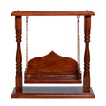 Goody Woody Wooden Laddu Gopal Jhula/Jhoola, Shri Krishna Swing, Krishna Janmashtami Palna, Bal Gopal Hindola, (Brown, 13x12x6), Seat Size :- (8x6) 0 to 4 No. Kanha.